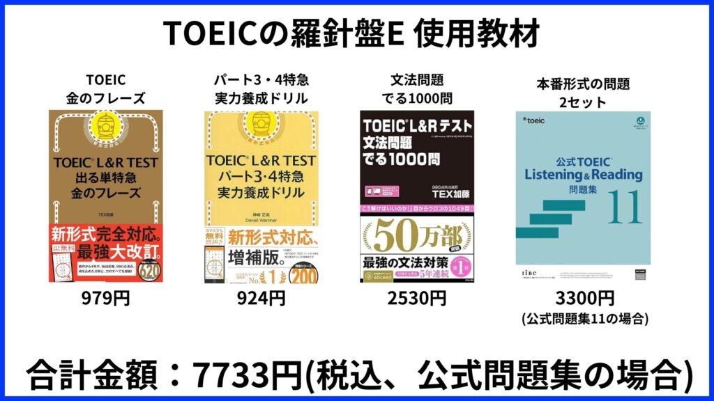 TOEICの羅針盤E 使用教材