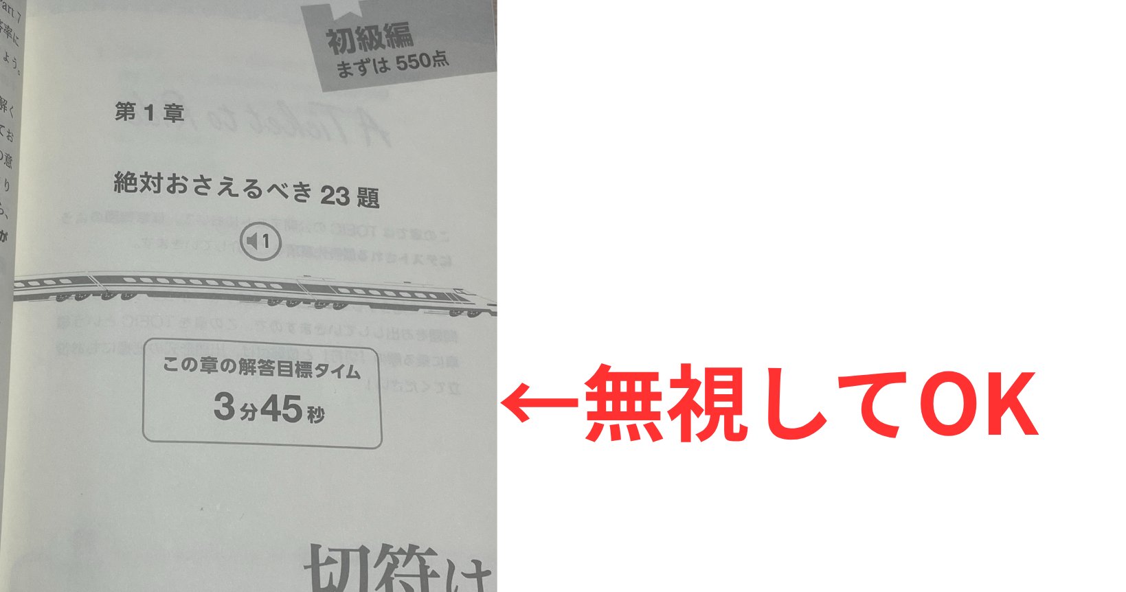 文法特急の実物中身 初級編まずは550点 章ごとの解答目標タイムは無視してOK